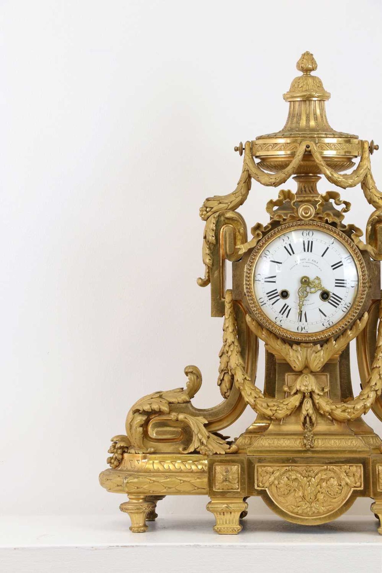 An Empire-style ormolu mantel clock, - Image 3 of 24