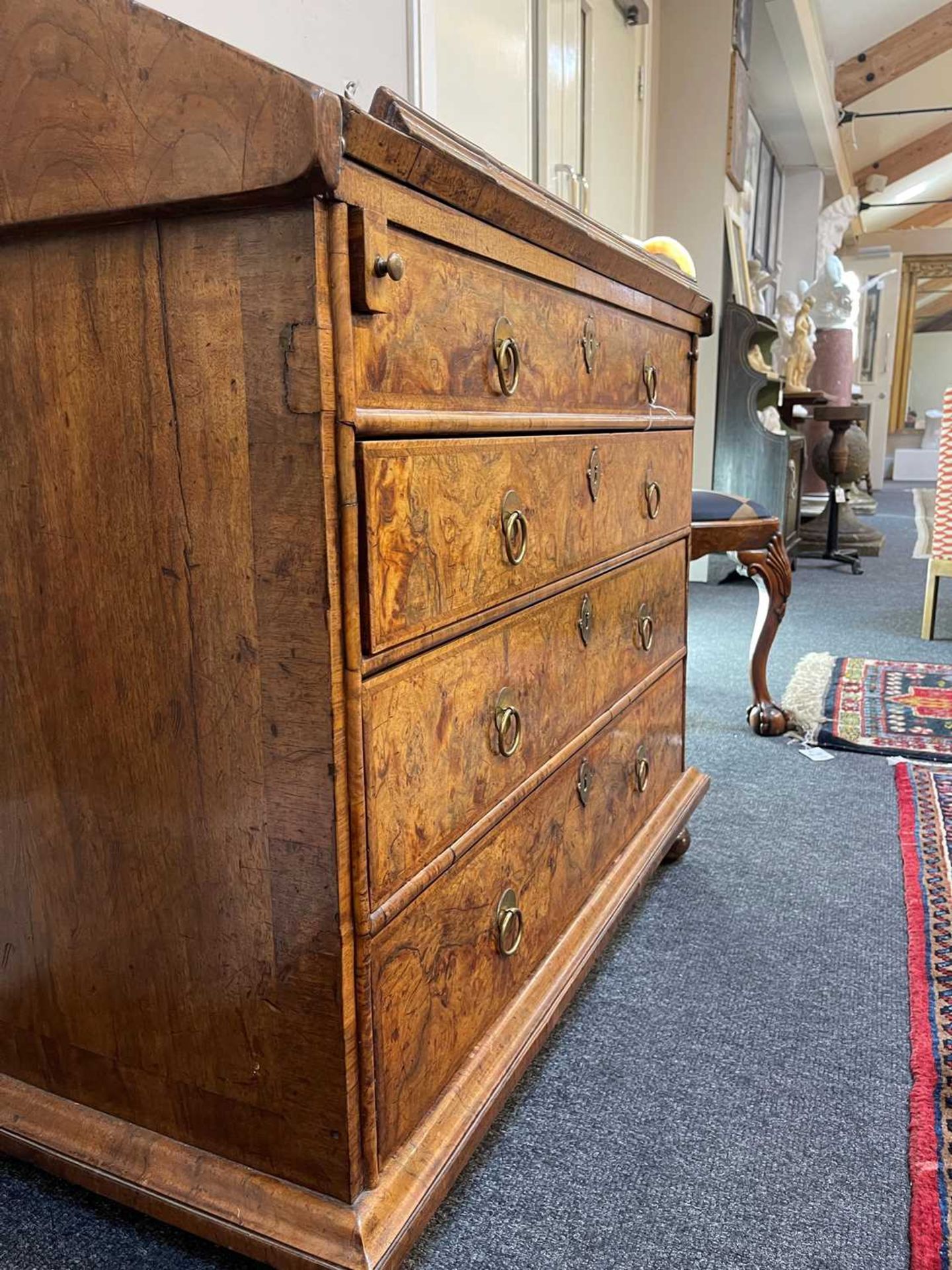 A walnut bureau, - Image 26 of 36