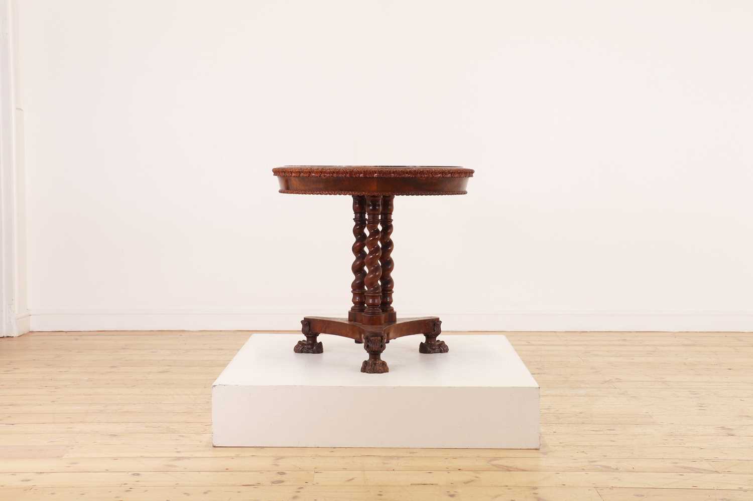 An olivewood centre table in the manner of J Darmanin & Sons, - Image 5 of 23