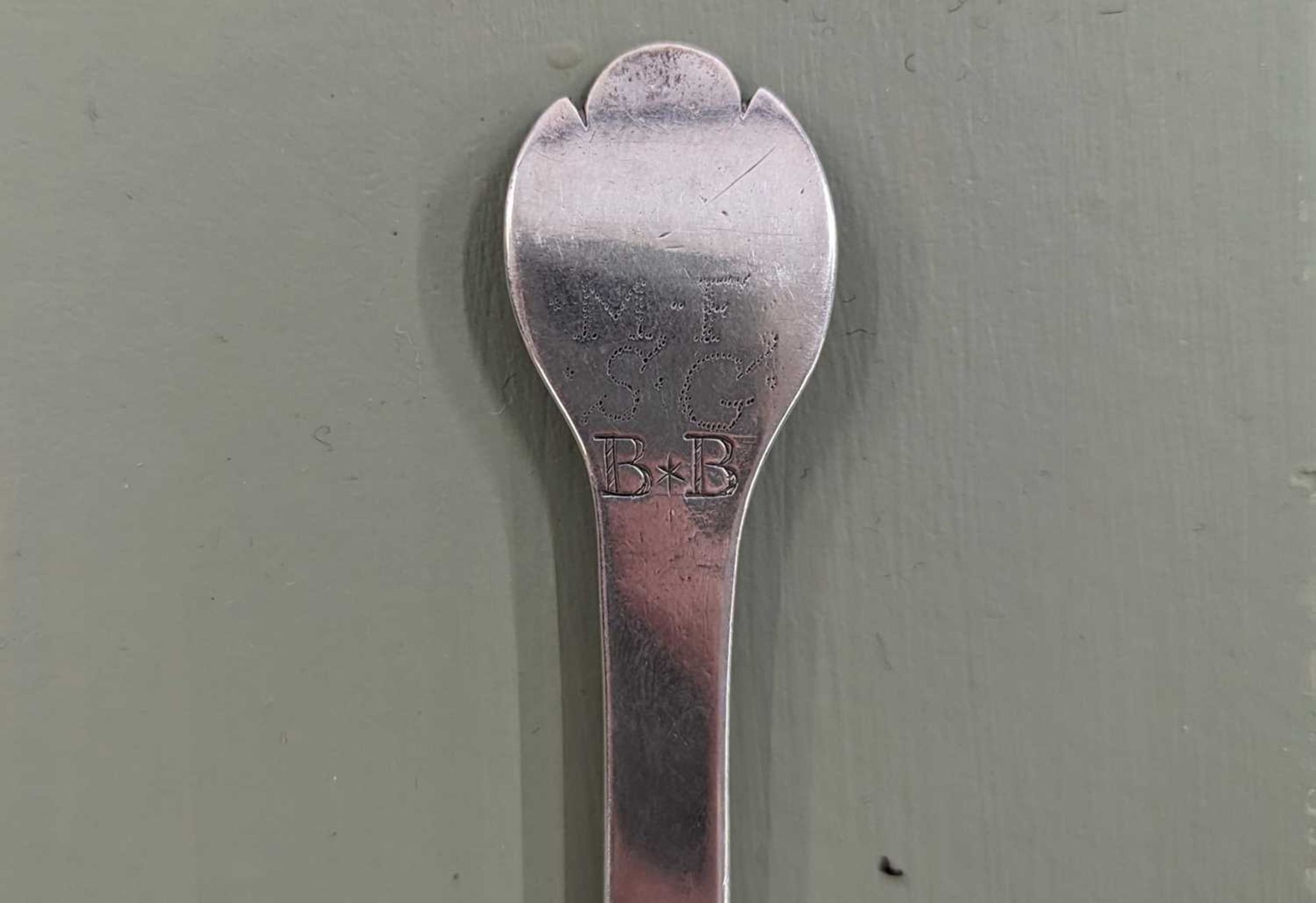 A Charles II East Anglian provincial silver trefid spoon, - Image 3 of 10