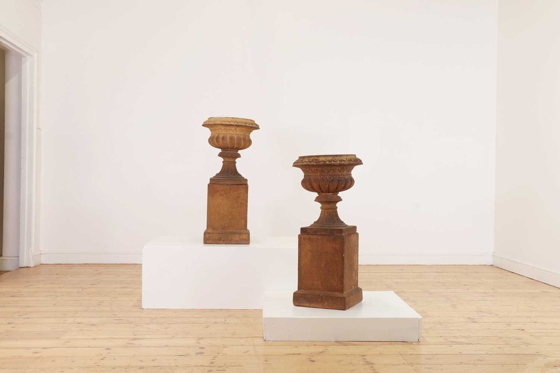 A pair of terracotta campana urns, - Image 2 of 5