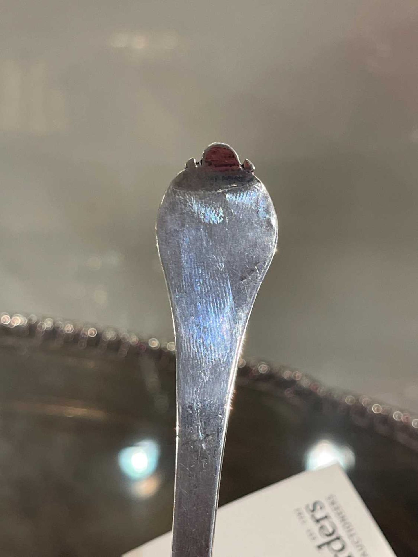A William III East Anglian provincial silver trefid spoon, - Image 13 of 15
