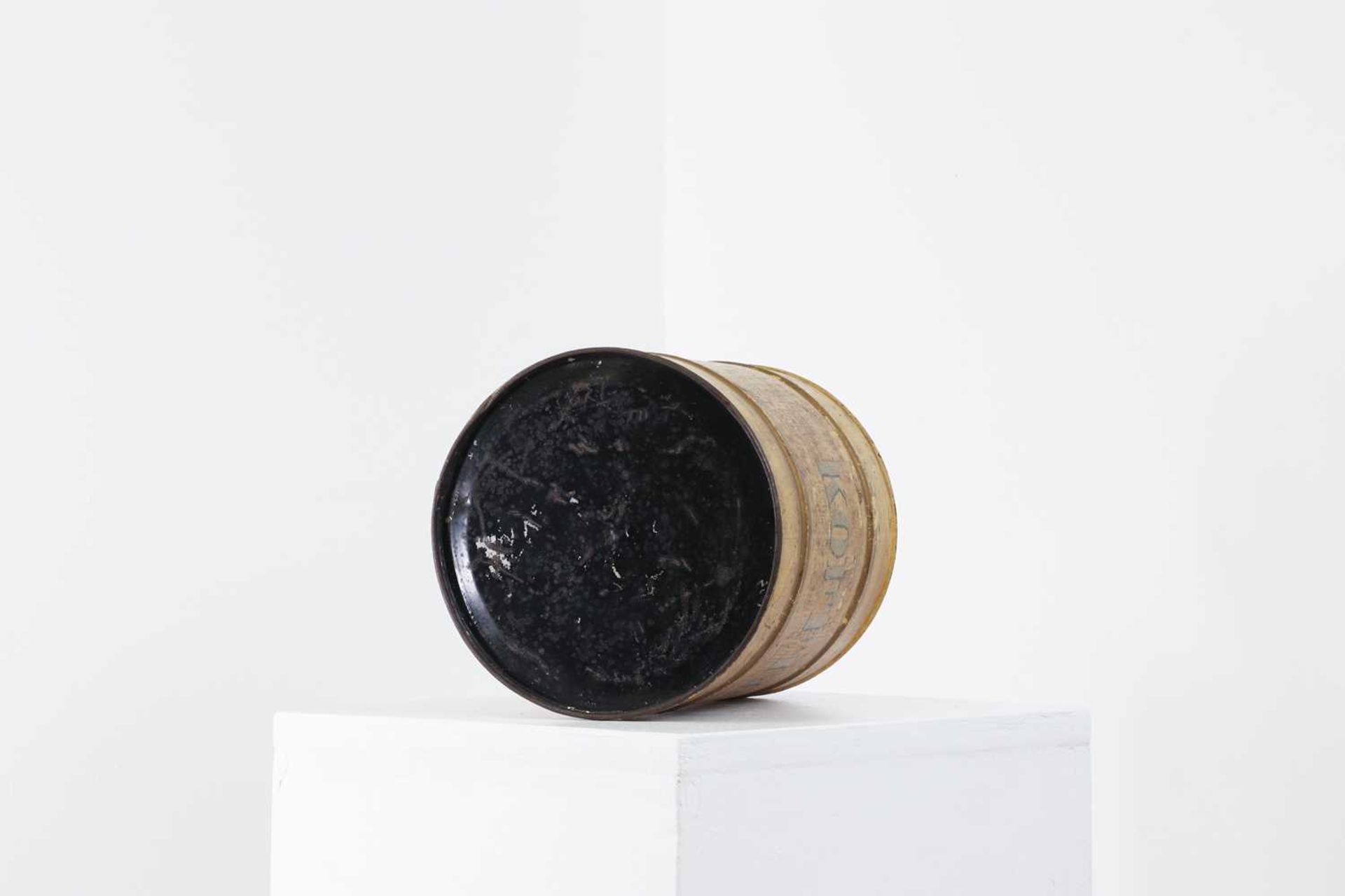 A painted toleware coffee canister, - Image 7 of 7