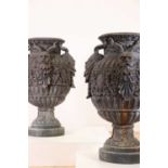 A pair of Renaissance-style urns,