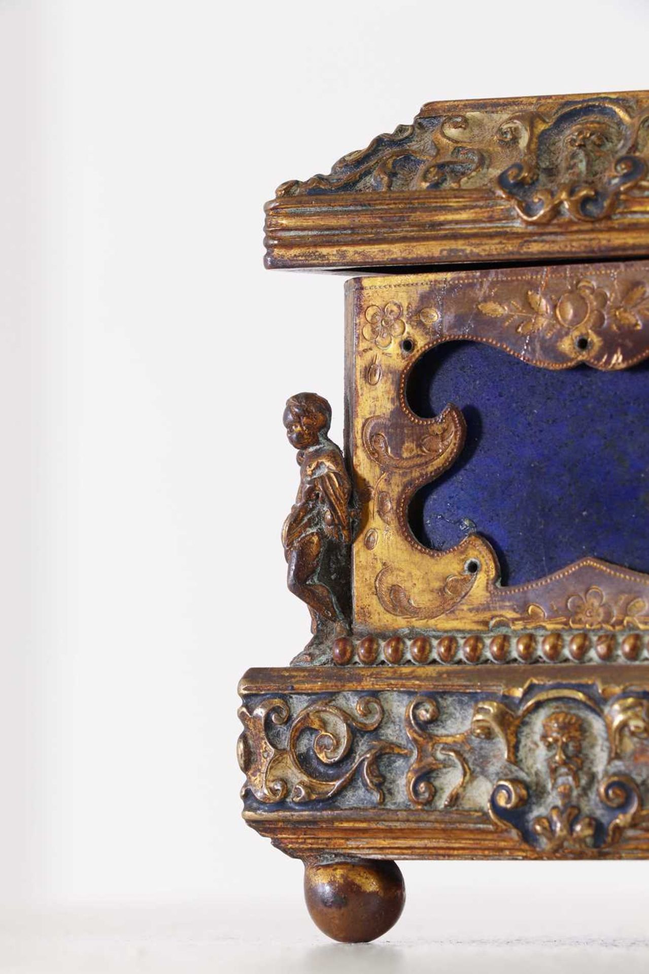 A lapis lazuli and gilt-metal box, - Image 8 of 13