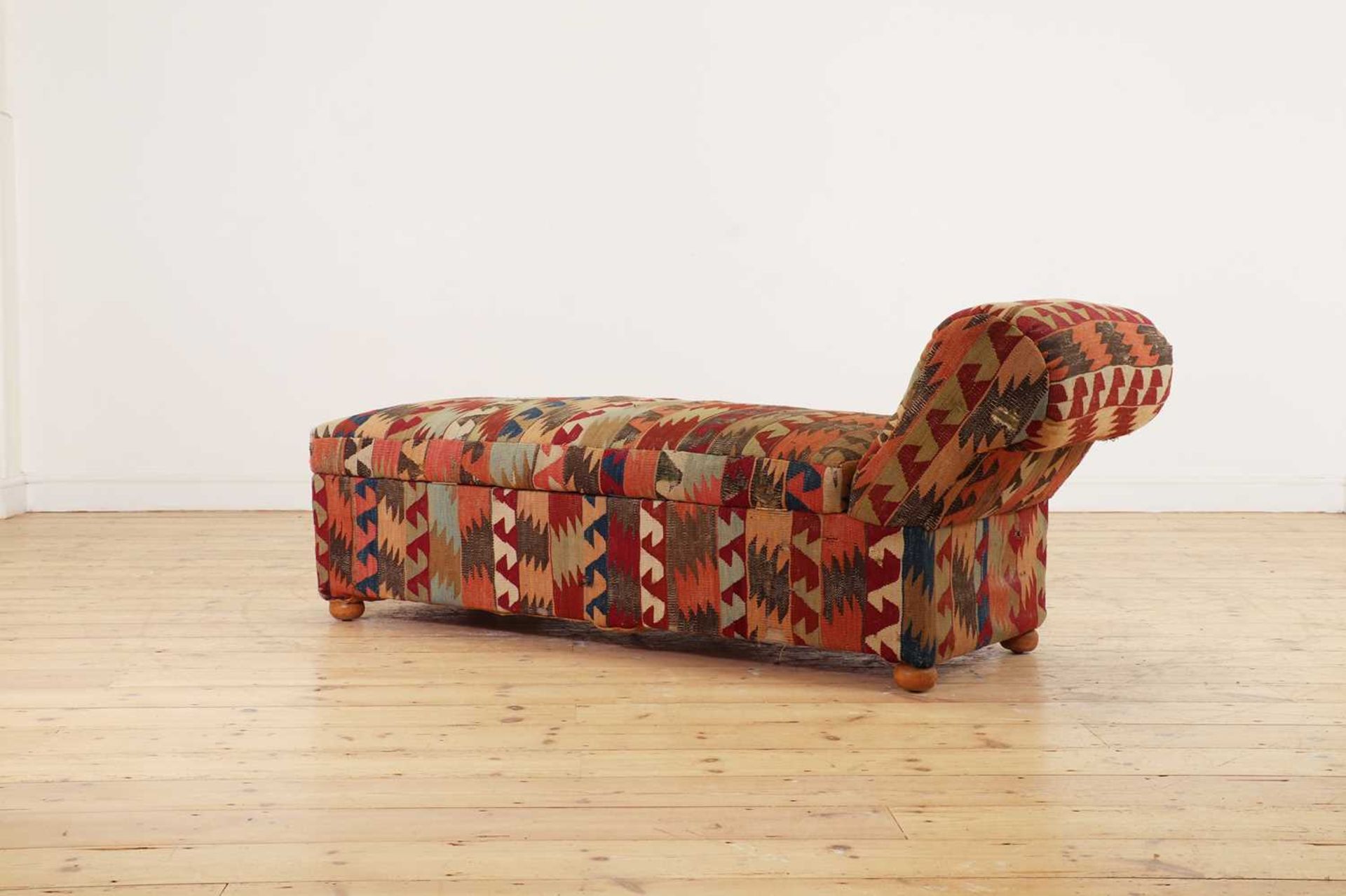 A kilim-upholstered Ottoman daybed - Image 5 of 8