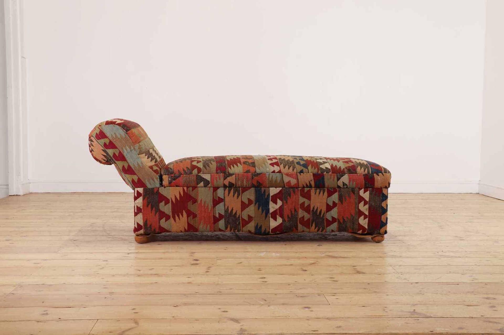 A kilim-upholstered Ottoman daybed - Image 4 of 8