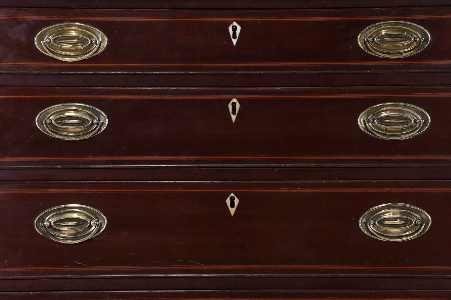 A George III-style mahogany chest of drawers, - Image 4 of 8