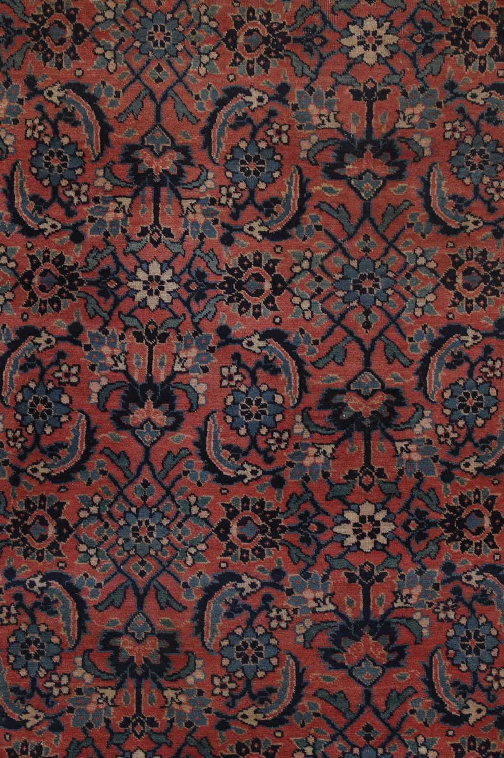 A large wool Persian carpet, - Image 5 of 6