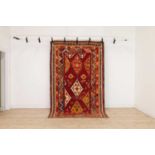 A Persian Qashqai kilim wool rug,