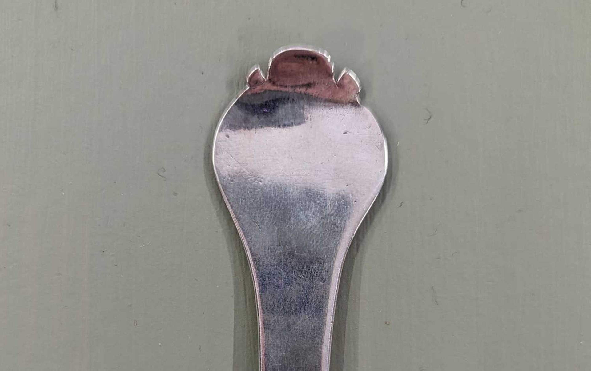 A Charles II East Anglian provincial silver trefid spoon, - Image 3 of 14