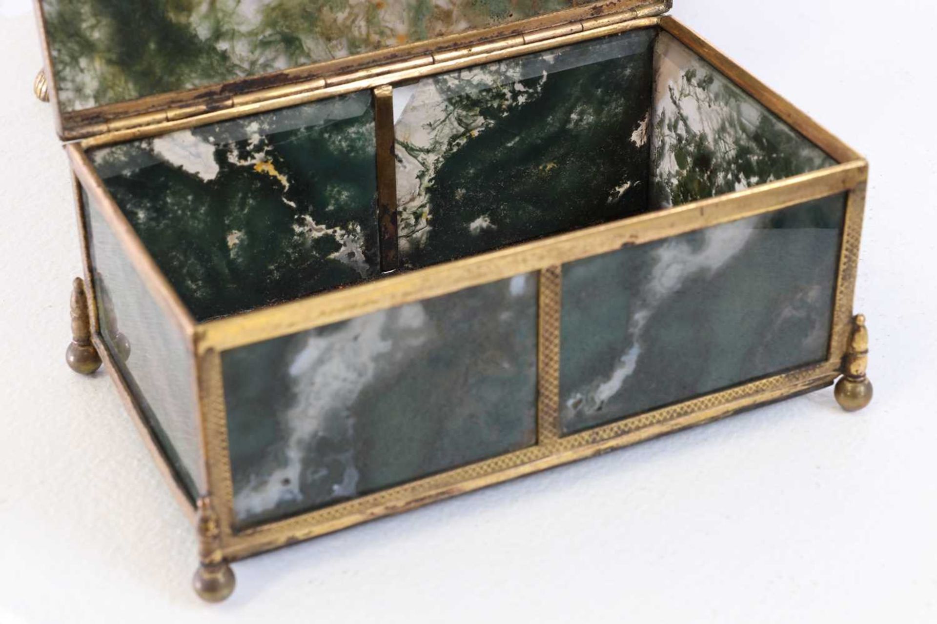 Two agate and gilt-metal-mounted caskets, - Image 8 of 14