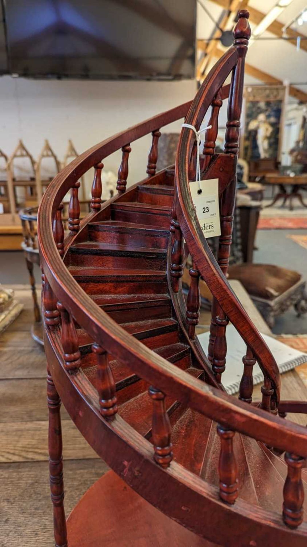 Two wooden architectural models of staircases, - Image 37 of 39