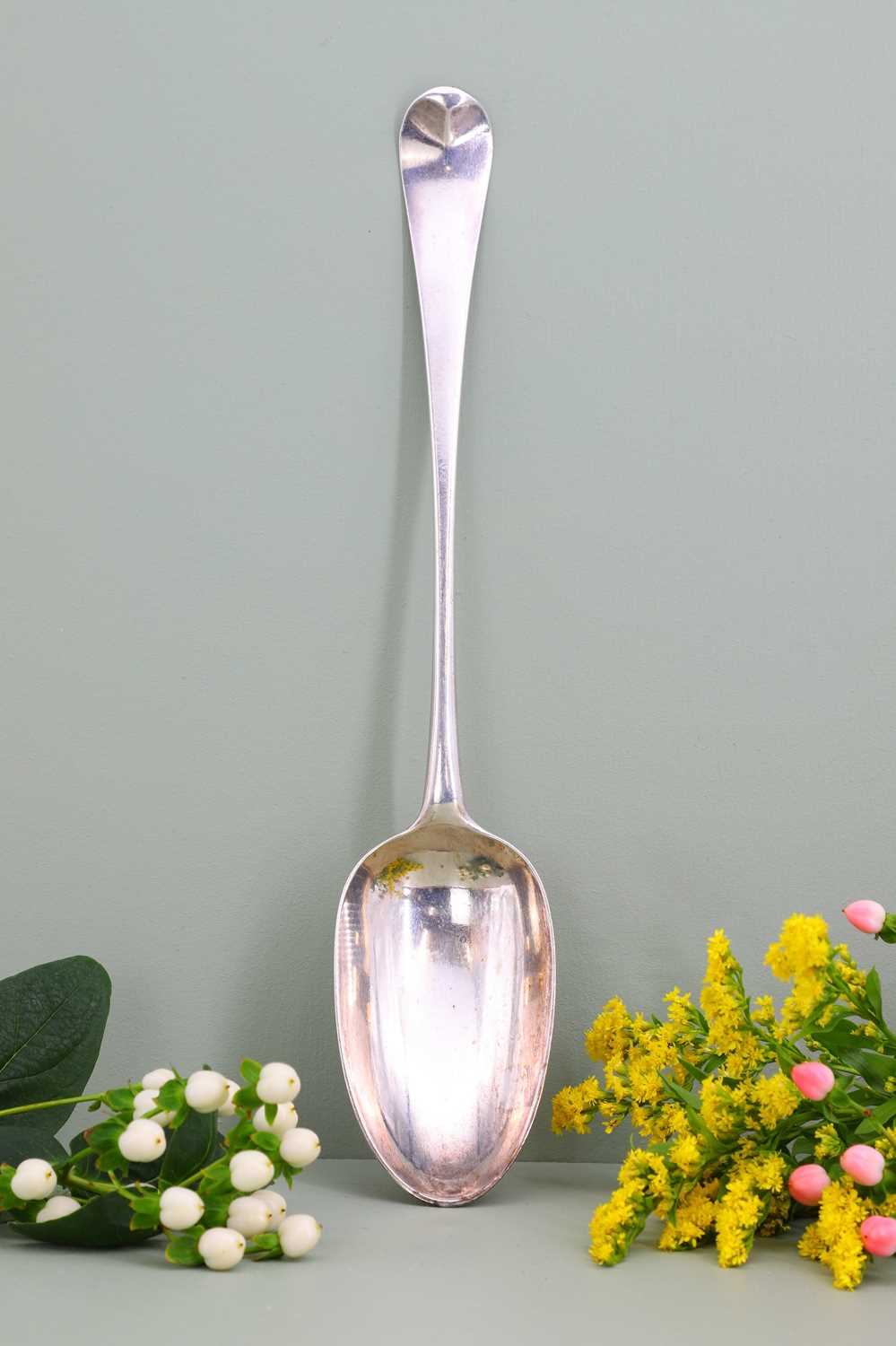 A George II silver basting spoon, - Image 8 of 8