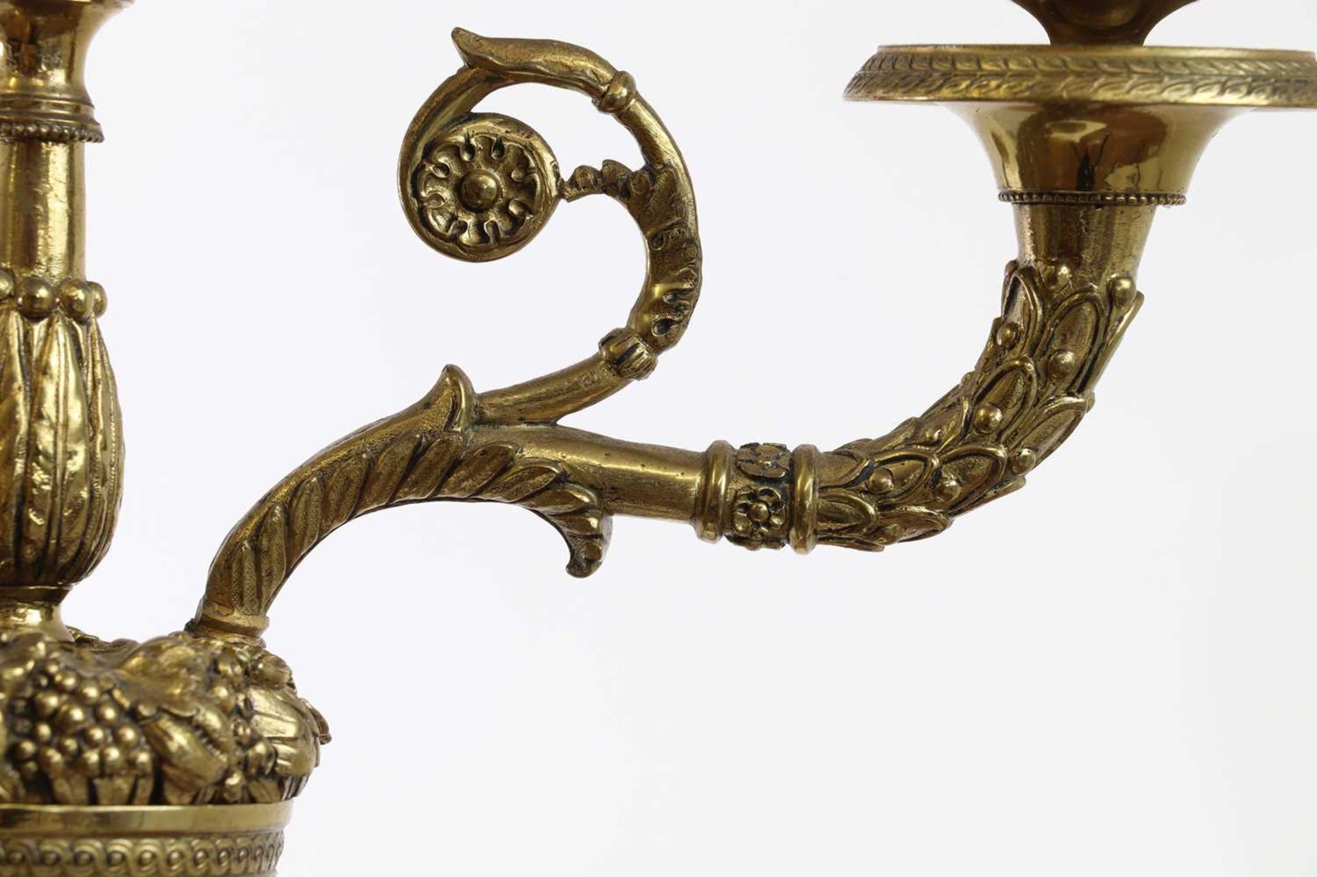 A pair of gilt-metal Empire-style candelabra, - Image 2 of 10