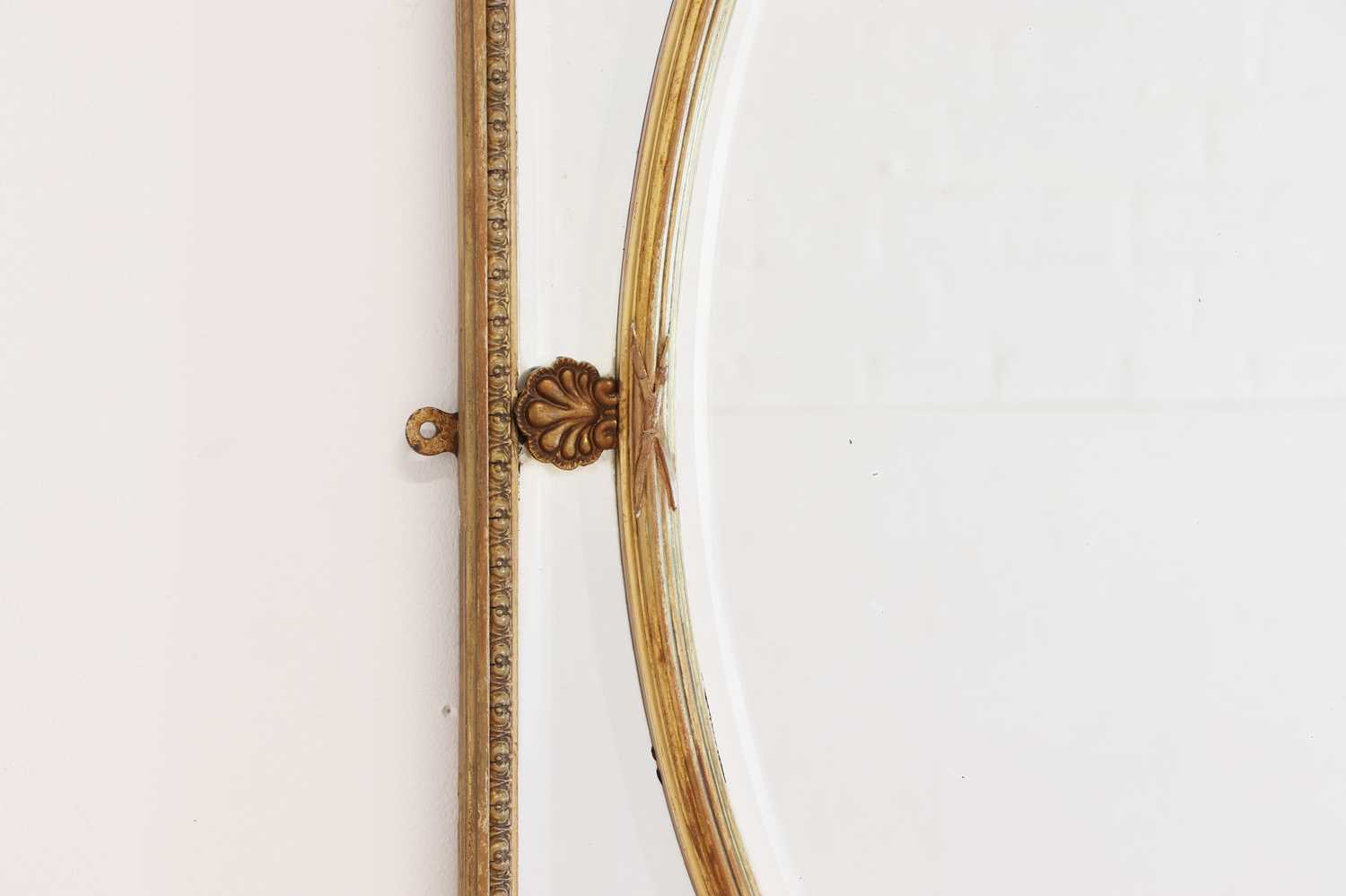 A Louis XVI-style giltwood and gesso mirror, - Image 5 of 6