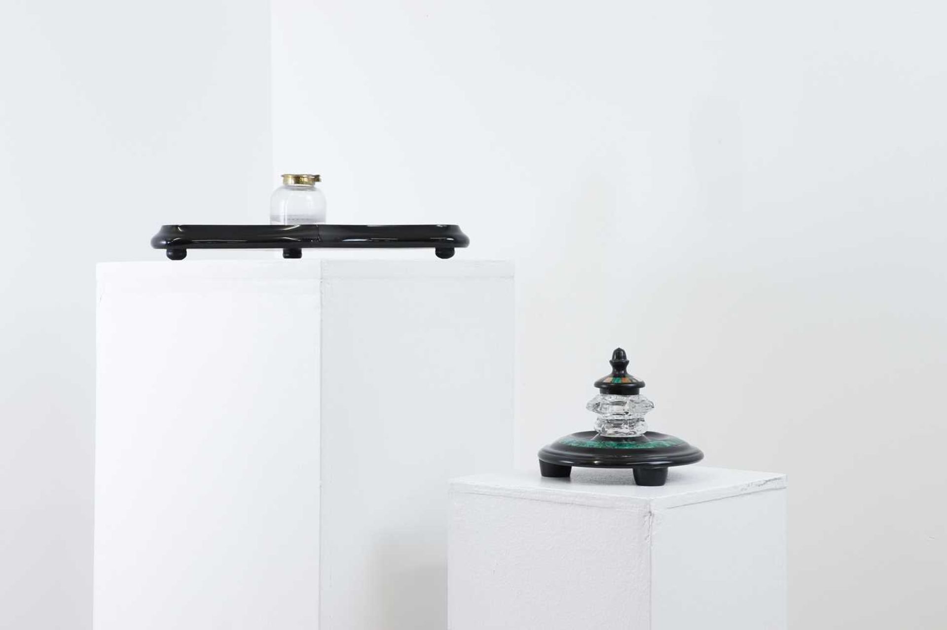 An Ashford black marble deskstand, - Image 5 of 8