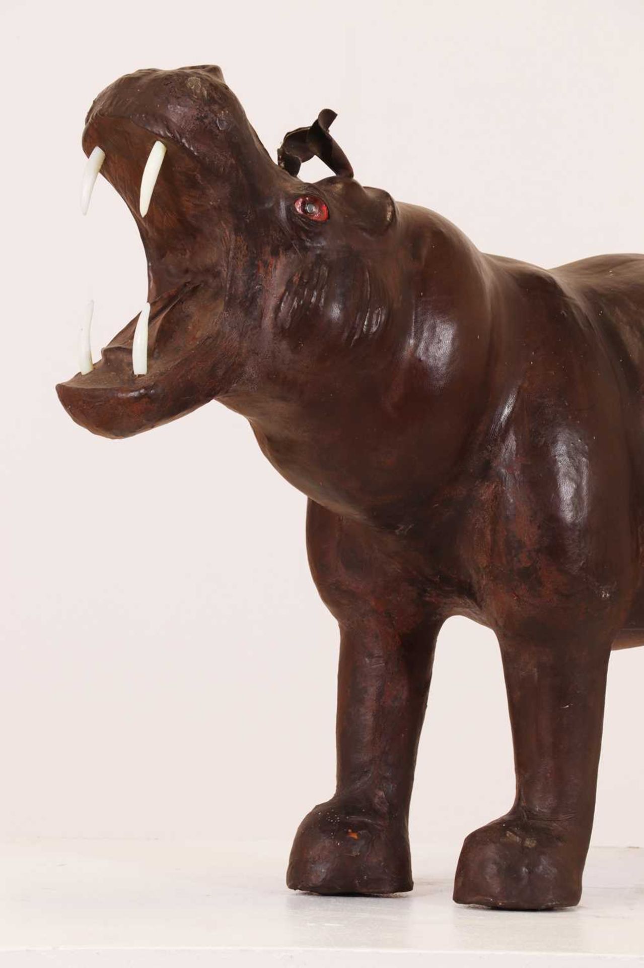 A leather hippopotamus, - Image 5 of 7