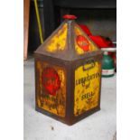 A pre-war 'Lubrication by Shell' oilcan,