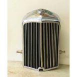 A Bentley radiator for a 4 litre vehicle,