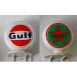 A 'Gulf' petrol pump globe,