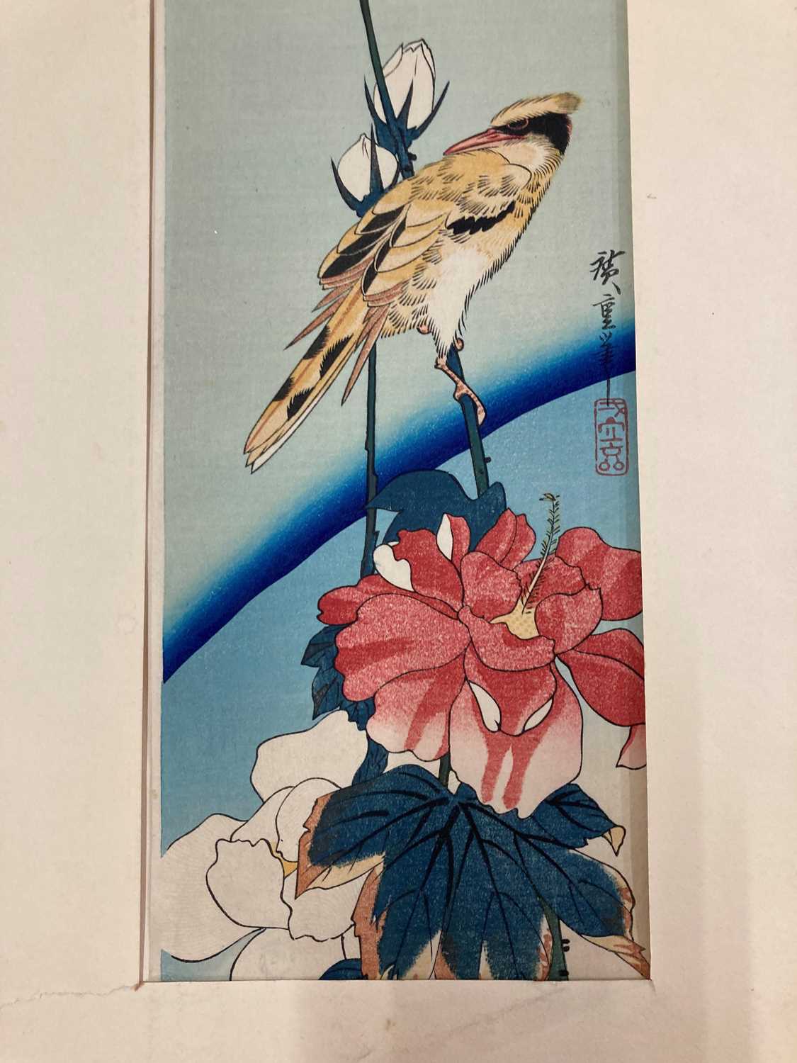 Three Japanese woodblock prints, - Image 10 of 40