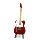 A left handed Chinese Squier Telecaster,