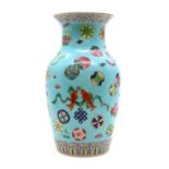 A Chinese famille rose vase,