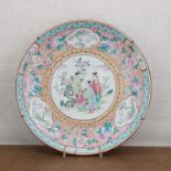 A Japanese famille rose charger,