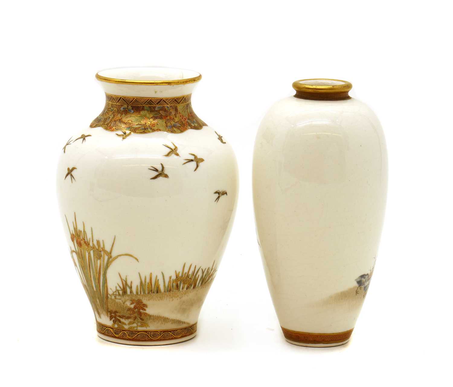 A Japanese satsuma vase - Image 2 of 3