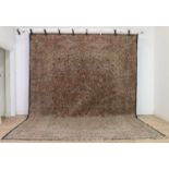 A large Kirman carpet