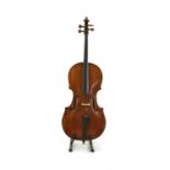 A 3/4 size cello,