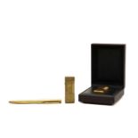 A Dunhill 'Rollagas' gold-plated lighter