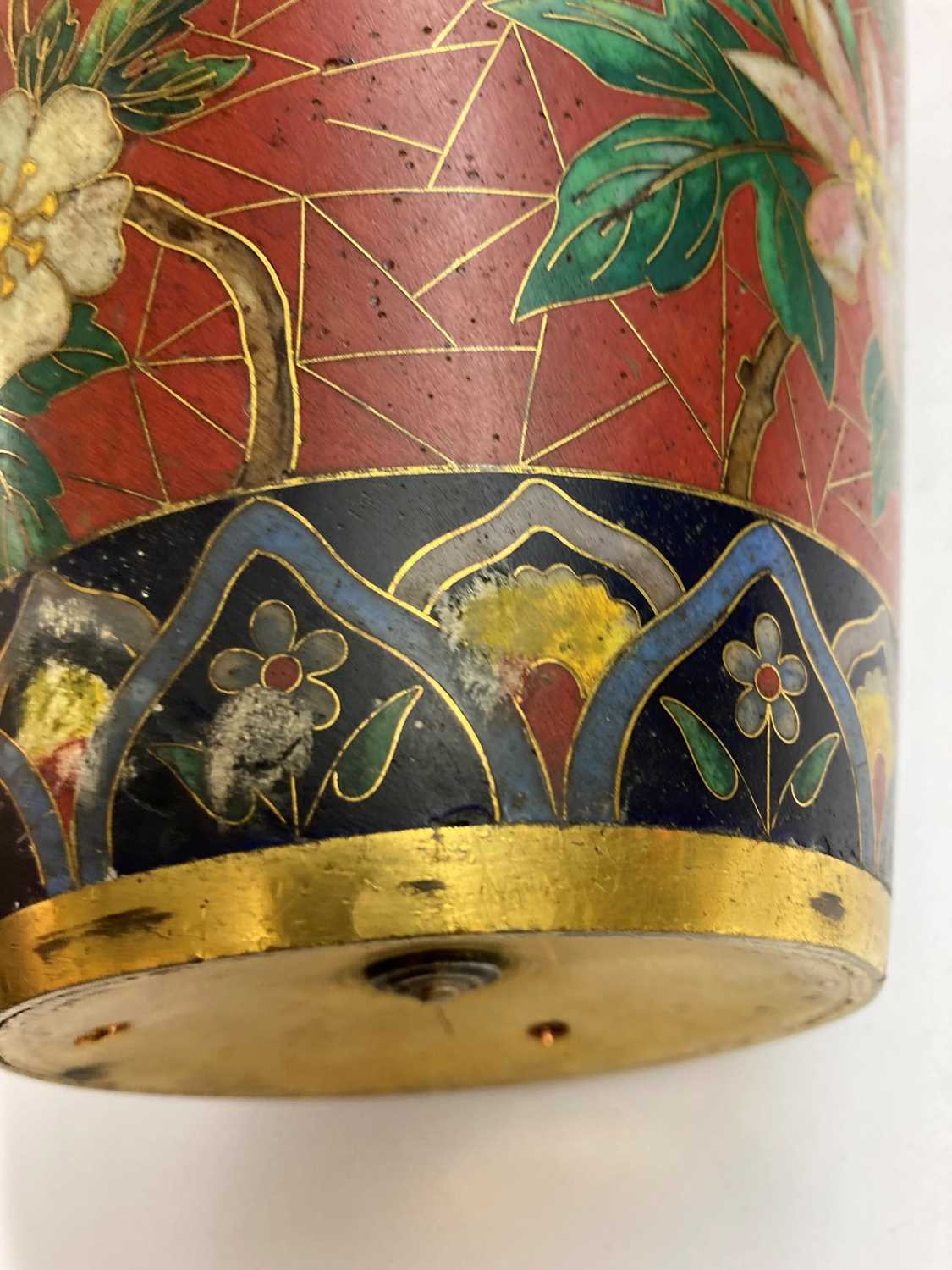 A Japanese cloisonné vase, - Image 17 of 20