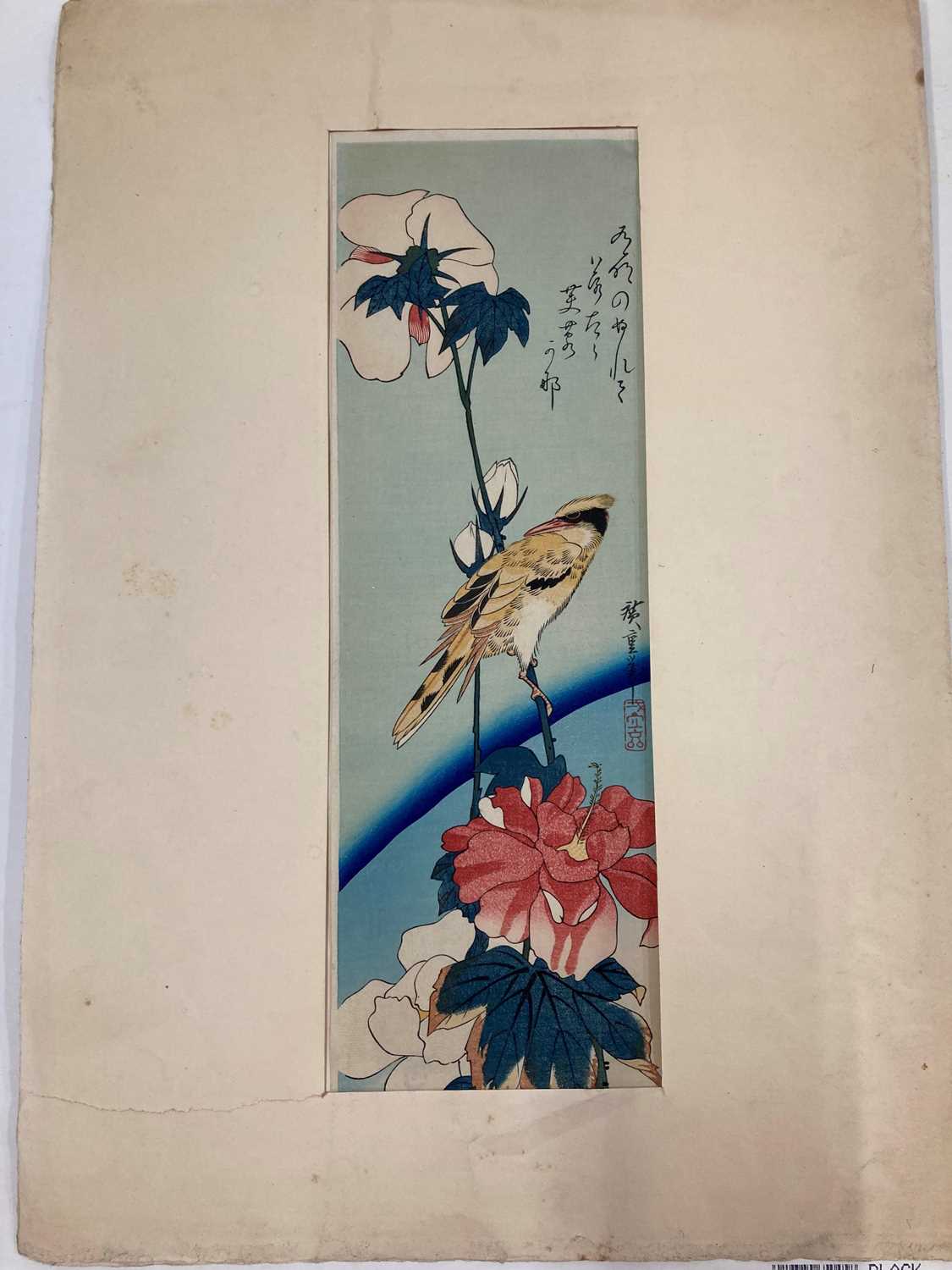 Three Japanese woodblock prints, - Image 9 of 40