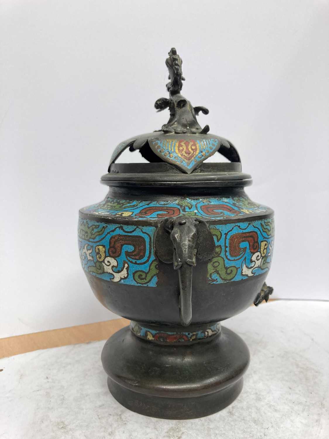 A Japanese cloisonné koro, - Image 25 of 25