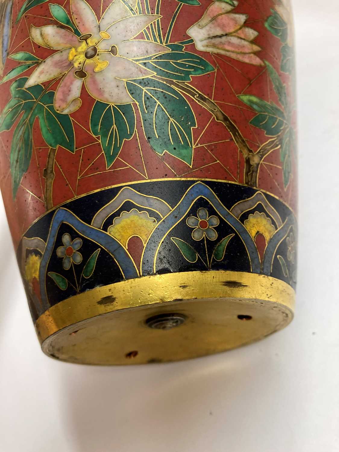 A Japanese cloisonné vase, - Image 20 of 20