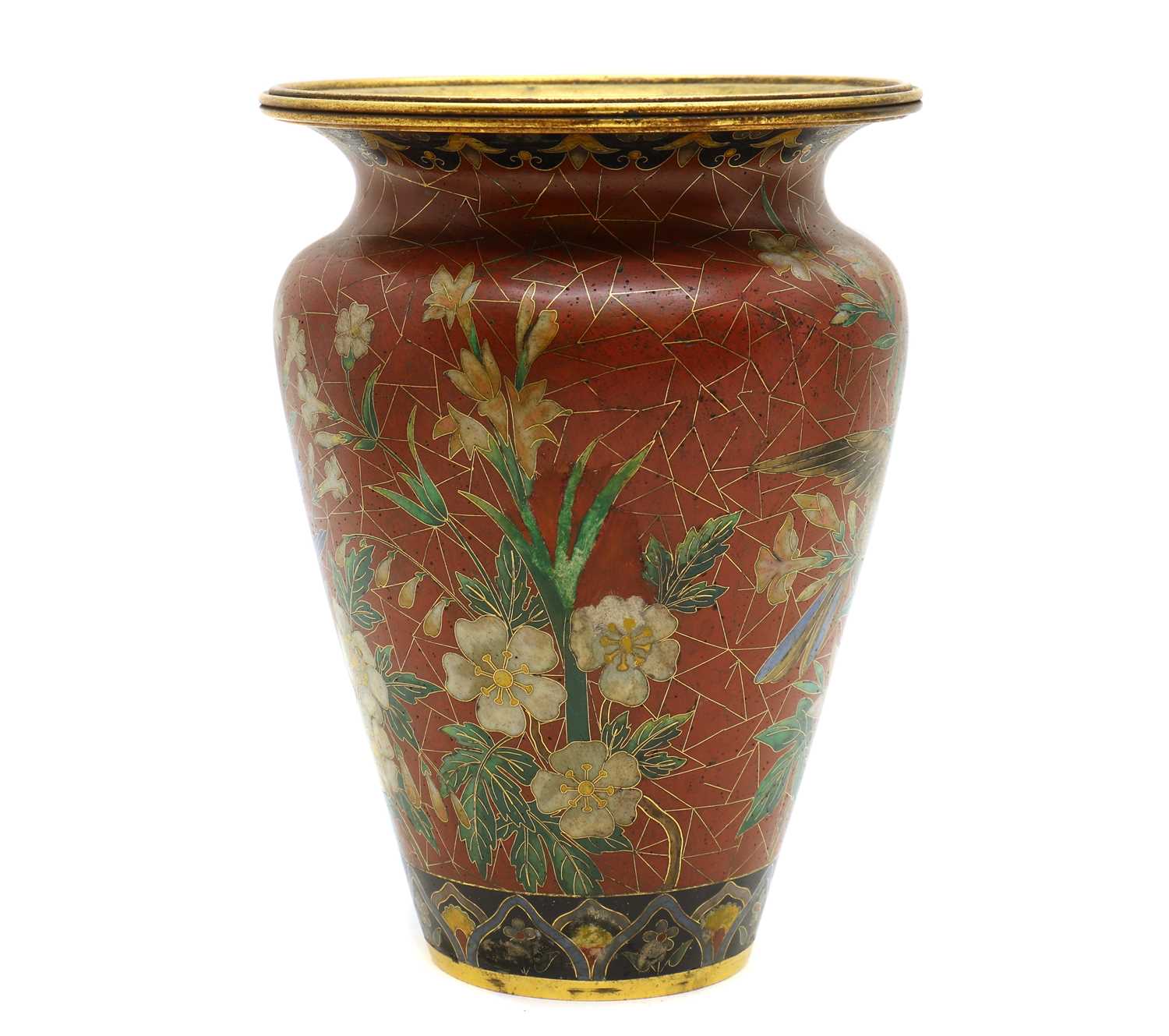 A Japanese cloisonné vase, - Image 2 of 20