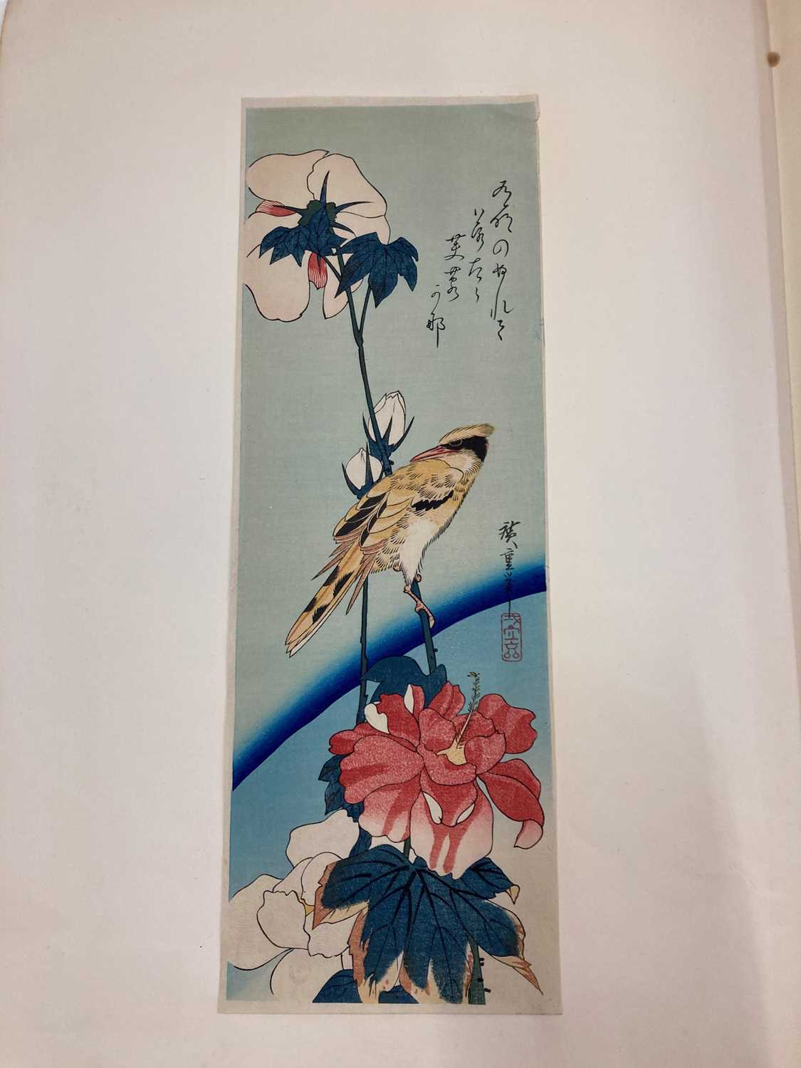 Three Japanese woodblock prints, - Image 32 of 40
