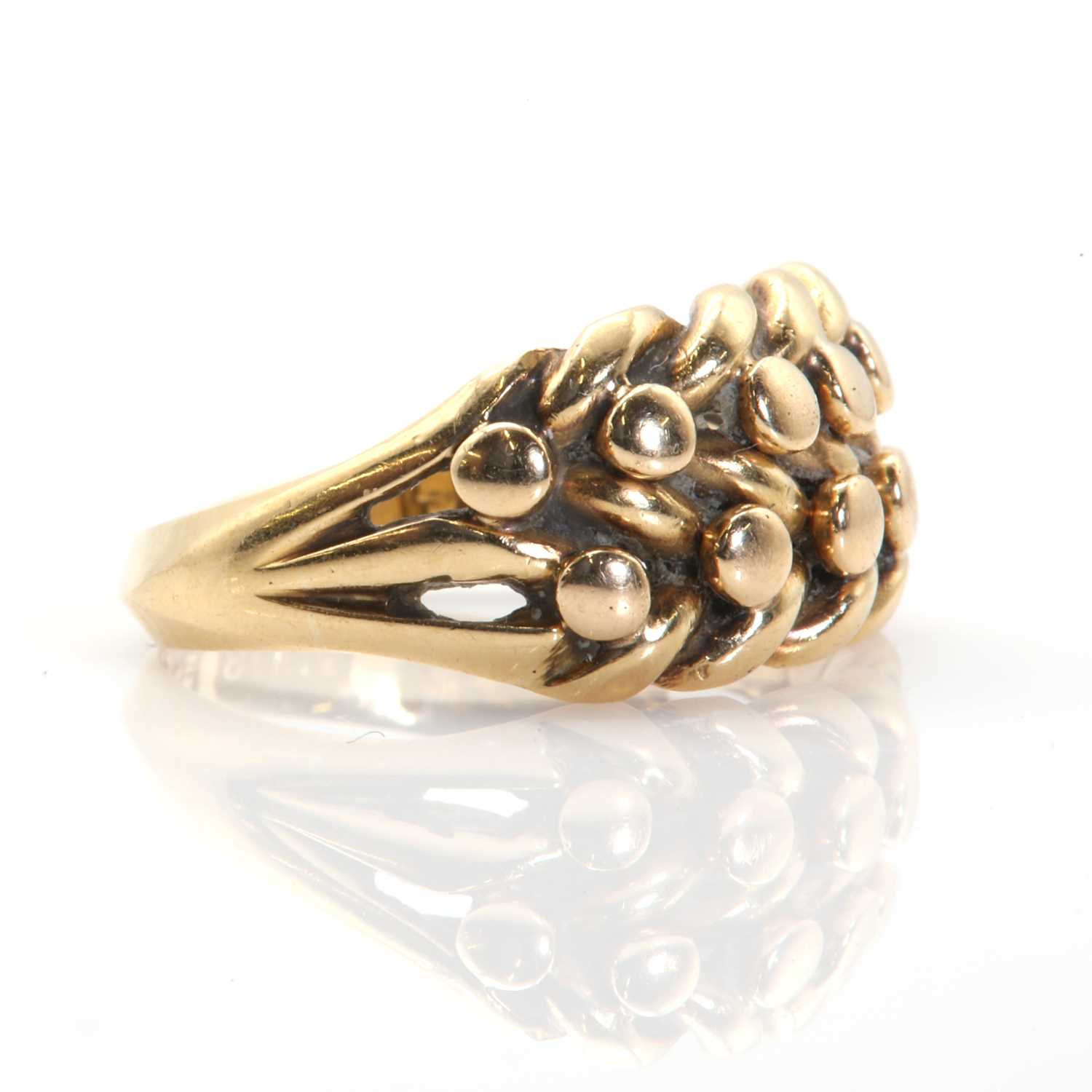 An 18ct gold keepers ring, - Image 2 of 3