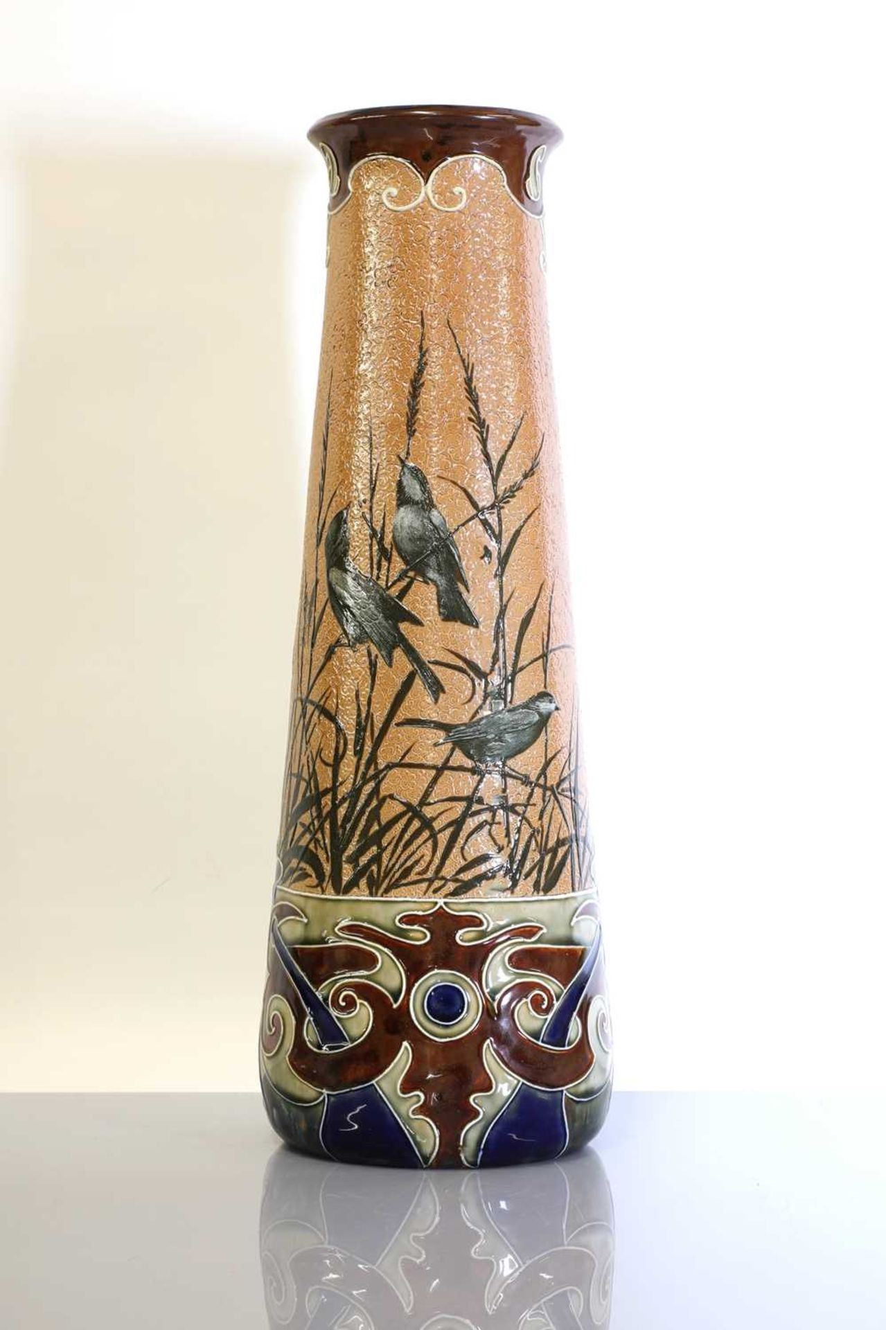 A Royal Doulton stoneware vase,