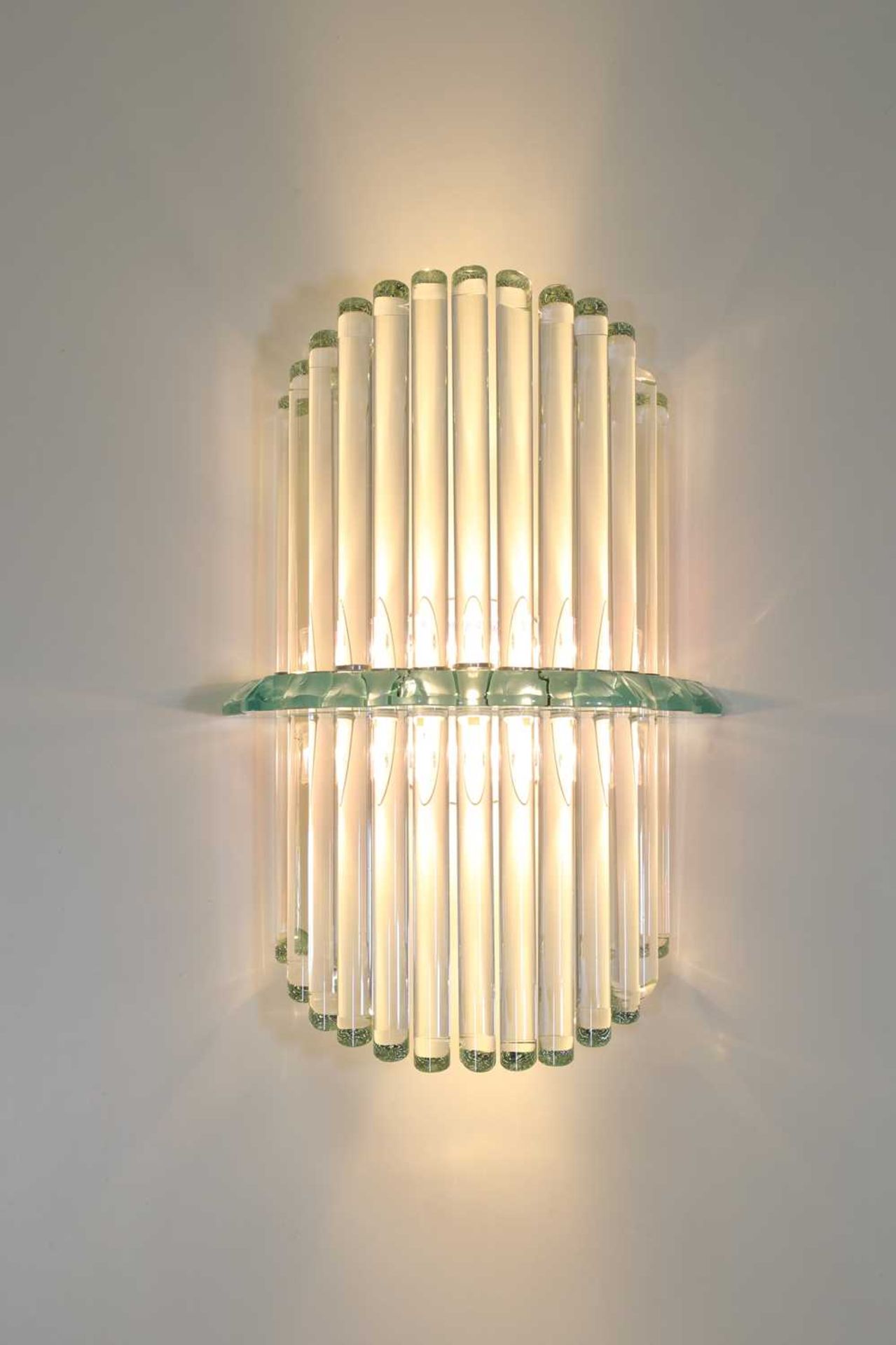 A contemporary wall light,