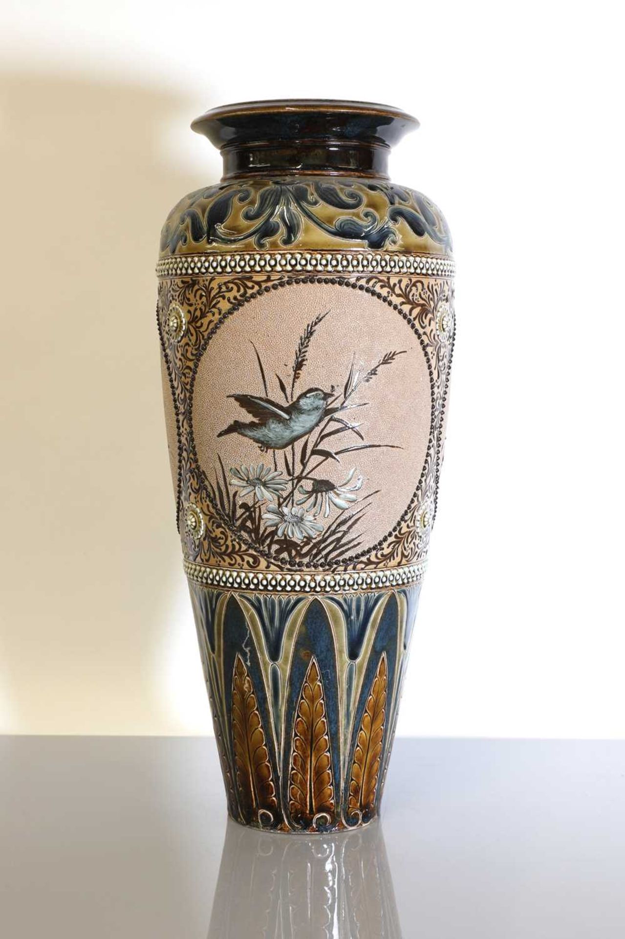 A Doulton Lambeth stoneware vase,