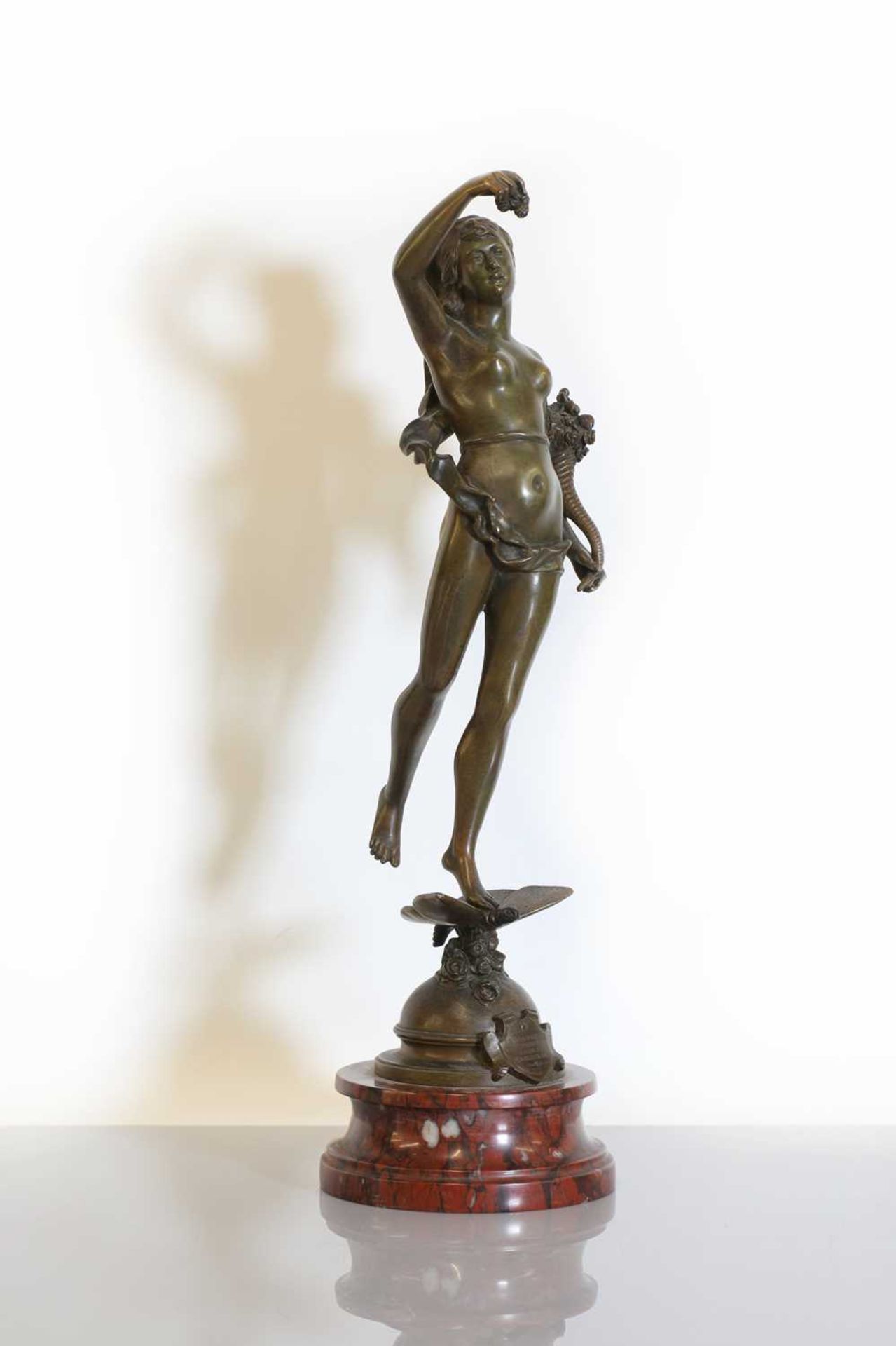 A French Art Nouveau bronze figure, - Image 5 of 6