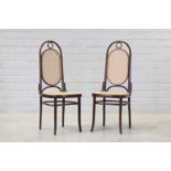 A pair of Czech 'Model No.17' bentwood chairs,