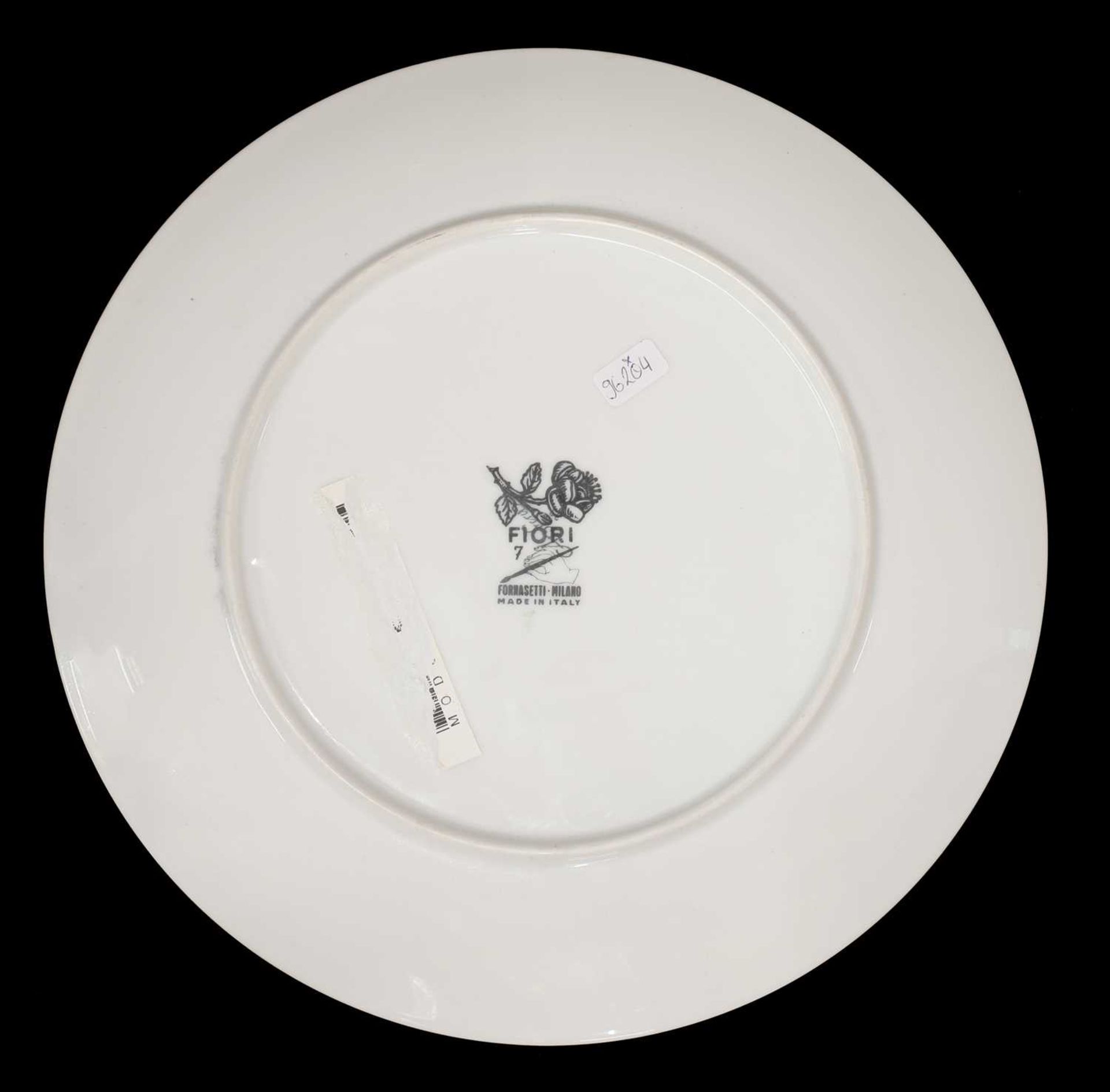 A set of eight Italian Fornasetti 'Fiori' porcelain plates, - Image 10 of 10