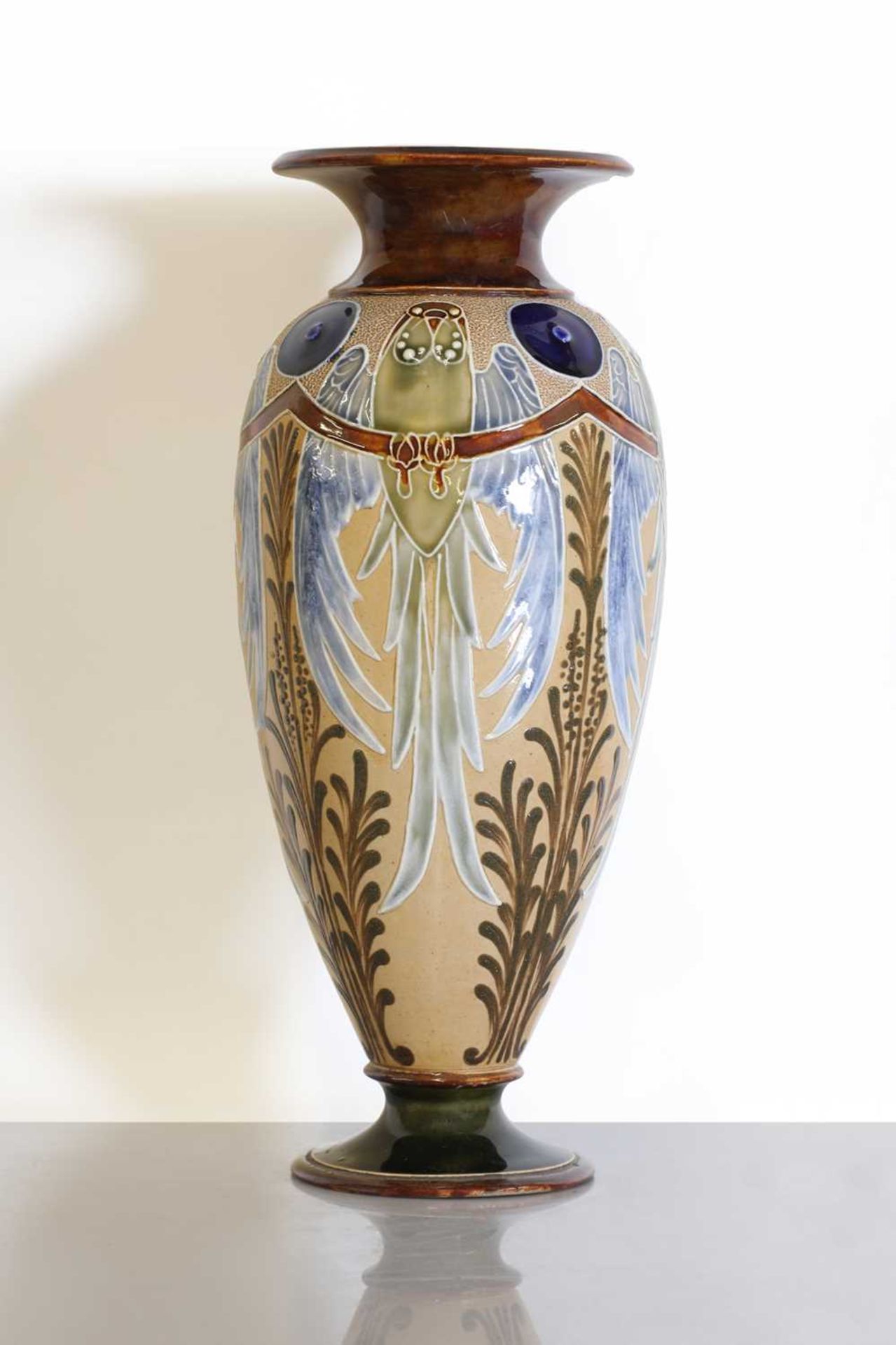 A Royal Doulton stoneware vase,