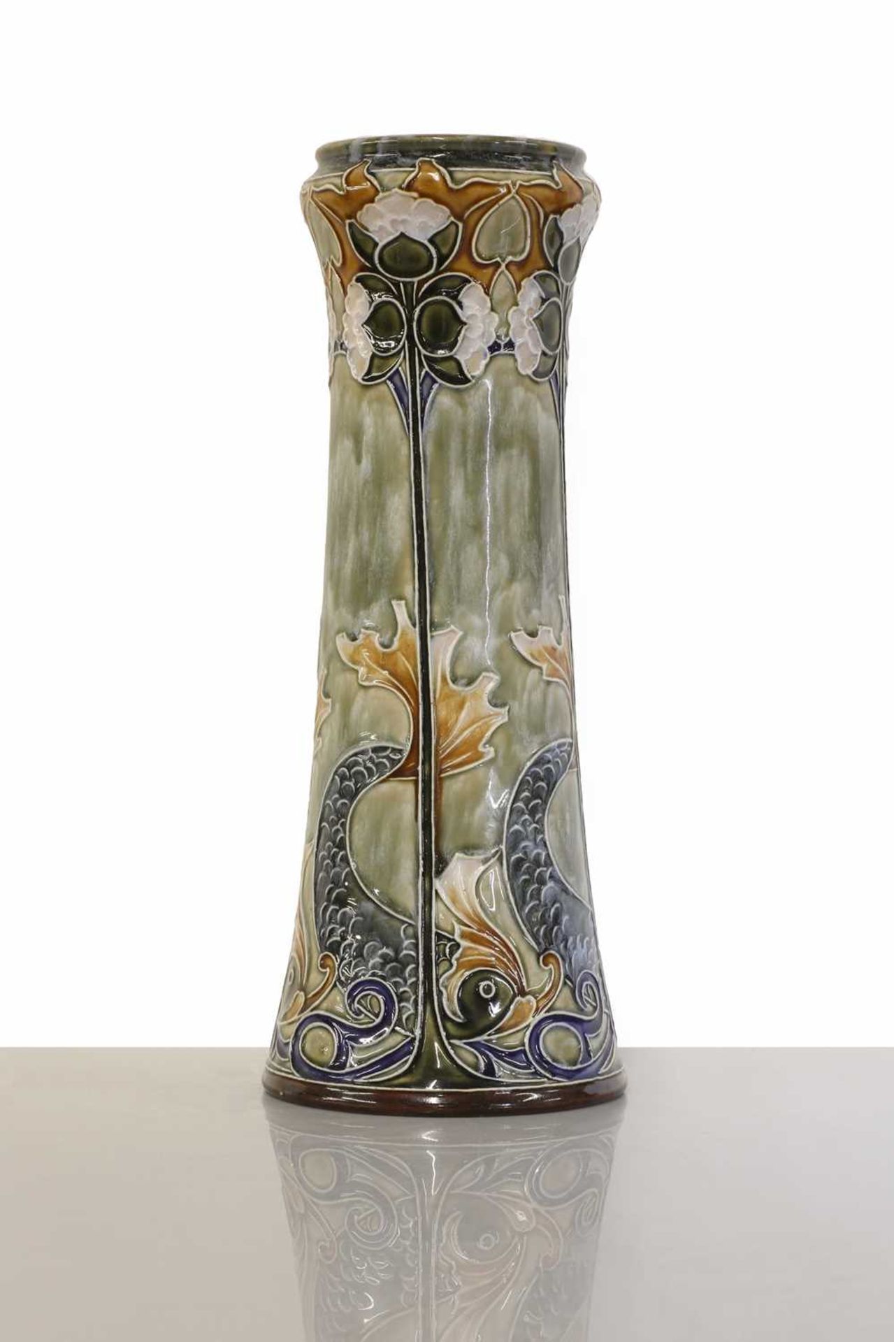 A Doulton stoneware cylindrical vase, - Image 4 of 6