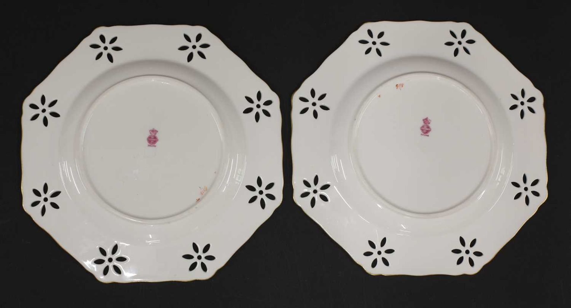 A pair of Minton porcelain plates, - Image 2 of 2