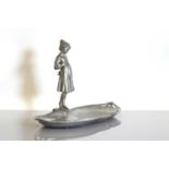 A German WMF pewter desk stand,